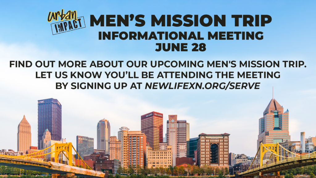 URBAN IMPACT MTG Men's Mission Trip